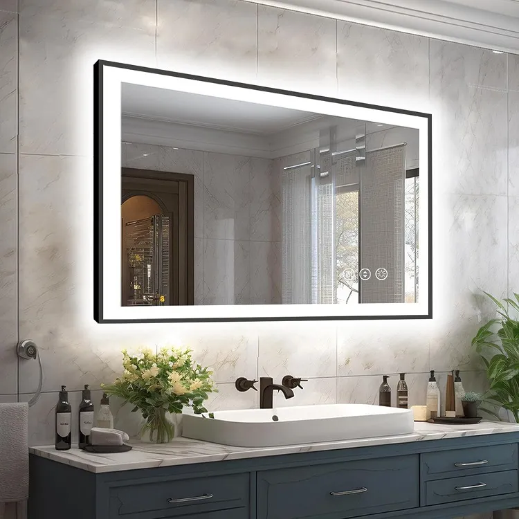 rectangular wall mirror with lights rectangular wall mirror with lights